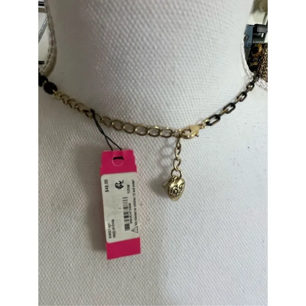 New Betsey Johnson Betsey Creep-show Dancing Skeleton Locket Necklace Rare Spook